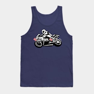 Speed Skill Cool Helmet Motor Bike Sticker Tank Top